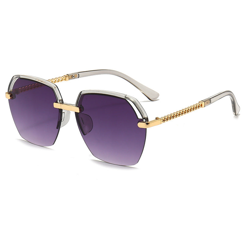 Wholesale Large Frame Metal PC Sunglasses